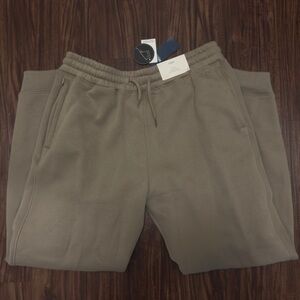 Hollister Men’s Fleece Joggers Sweatpants tan brown Medium